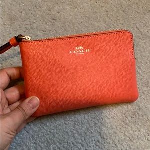 Coach Accessories - NWOT Coral Coach Wristlet